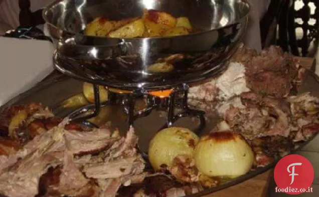 Tacchino arrosto umido con sugo di porto