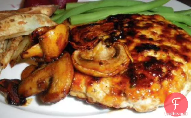 Appetitosi hamburger di tacchino italiano