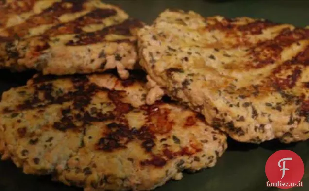 Hamburger di tacchino alle erbe e agli agrumi