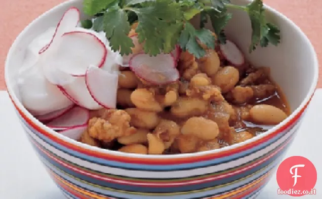 Tacchino e peperoncino di fagioli bianchi