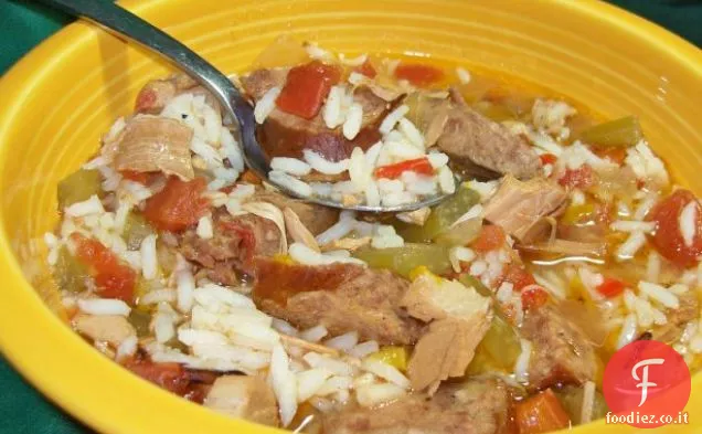 Tacchino e salsiccia Jambalaya