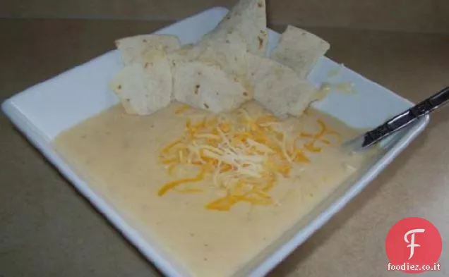 Zuppa cremosa di tacchino e formaggio