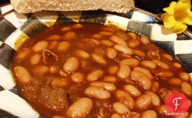 Fagioli al forno affumicati (originariamente fagioli al forno delle Canarie)