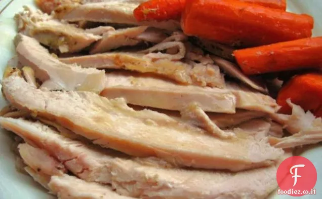 Facile Crock Pot petto di tacchino con Fail prova sugo