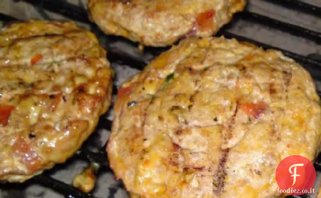 Hamburger di tacchino messicano di formaggio