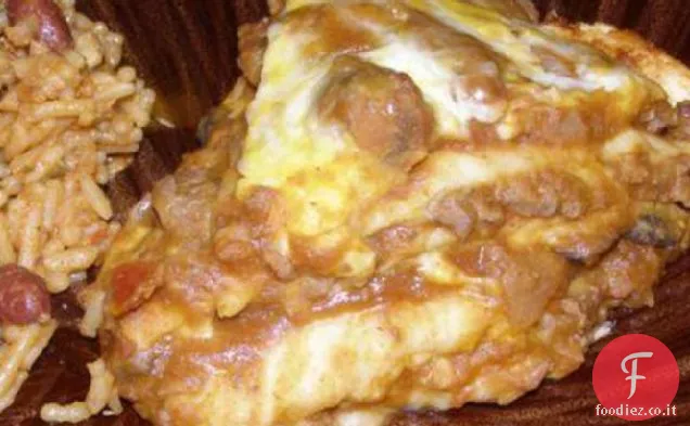 Yummy Lasagna messicana W / un calcio più sano!
