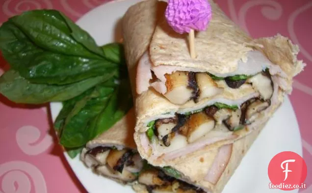 Zenzero Shiitake Basilico tacchino Avvolgere