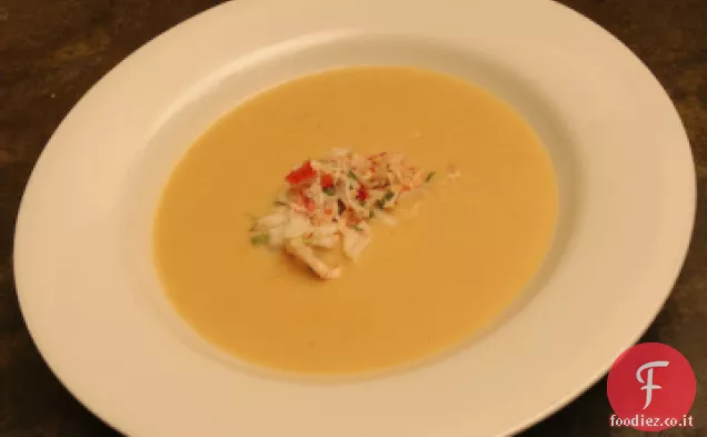 Bisque di mais e ostriche