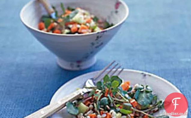Insalata di crescione e orzo