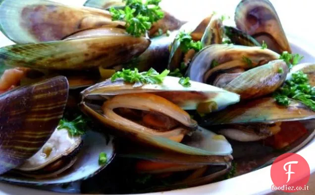 Vongole o cozze al vapore