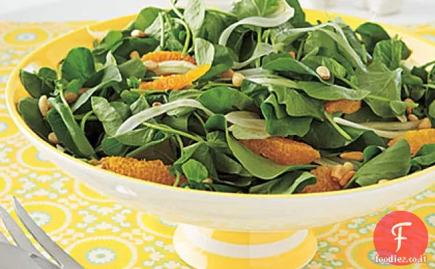 Insalata di arance, finocchi e crescione