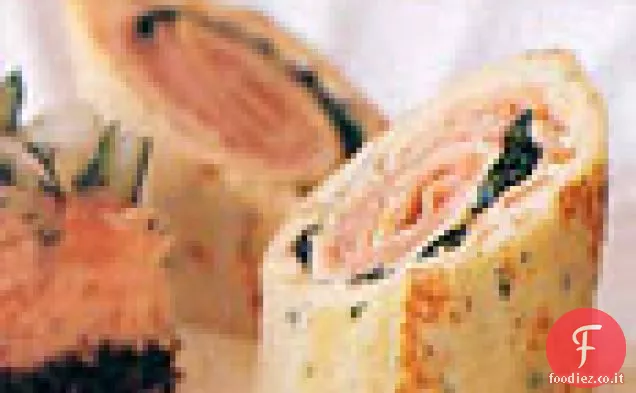Crepes di prosciutto e crescione