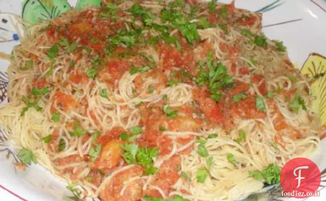 Salsa di pomodoro al forno con pasta