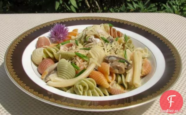 Pasta con salsa di crema di agrumi