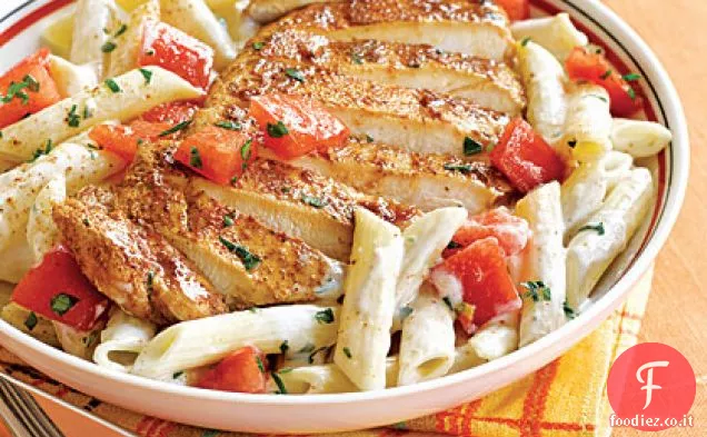 Pasta di Bayou con pollo