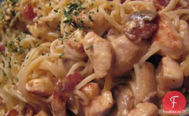 Pasta di pollo con panna acida e salsa di formaggio (Zwt3 Western)