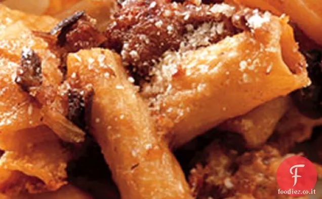 Rigatoni al Forno con Salsiccia e Funghi
