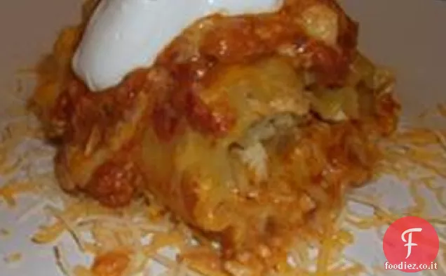 Rollup di lasagne messicane