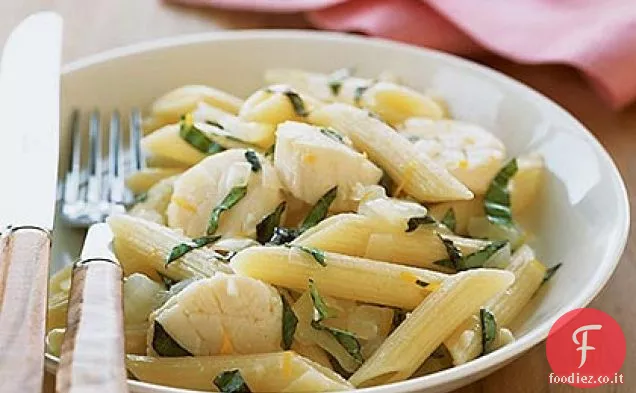 Pasta con Capesante e Limone