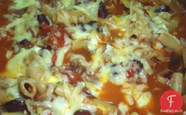 Maccheroni al peperoncino con ripieno di formaggio Easy Skillet