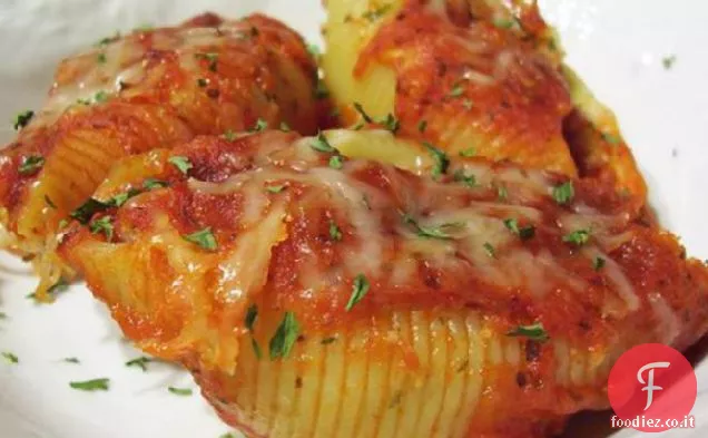 Odio la carne di ricotta e 2 gusci ripieni di formaggio