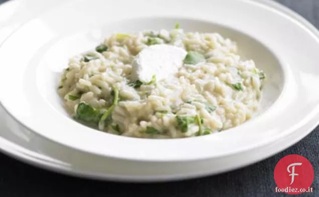 Risotto al crescione e Caprino