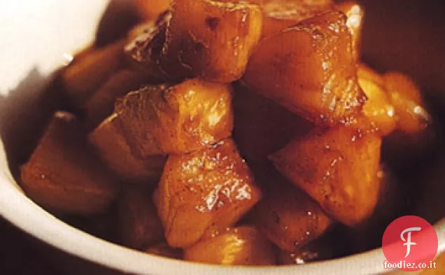 Ananas in Zucchero di canna con gelato