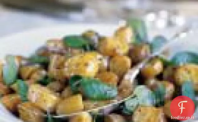 Insalata di Patate Arrosto con crescione e Vinaigrette Balsamica