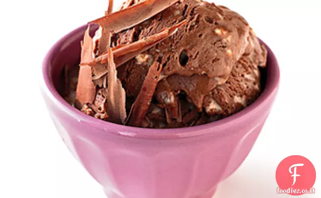 Gelato al cioccolato e Cannella con pezzetti di caramello