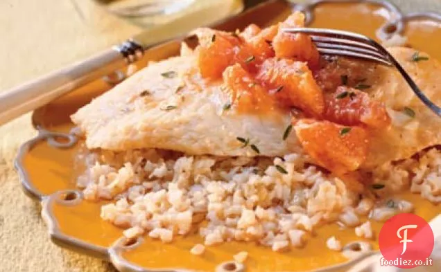 Sogliola con Burro di Pompelmo e Timo