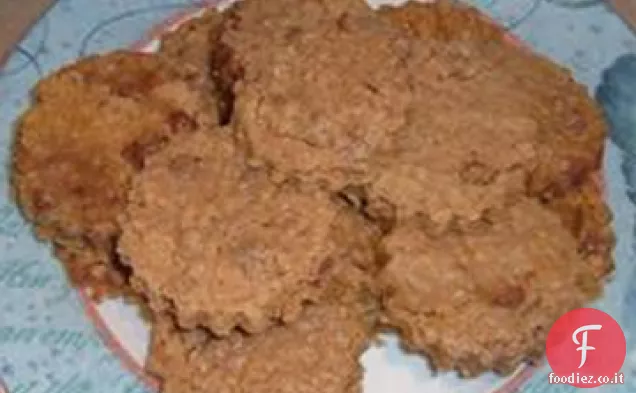 Biscotti di farina d'avena con gocce di cioccolato