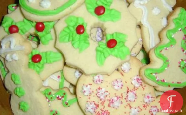 Le vacanze di Elaine tagliano i biscotti di zucchero-Natale