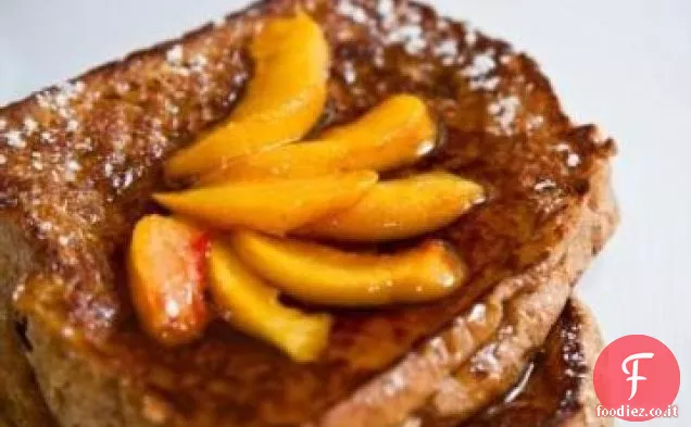 Pane tostato alla pesca della nonna