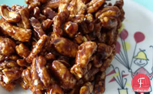 Quadrati di grano soffiato al cioccolato