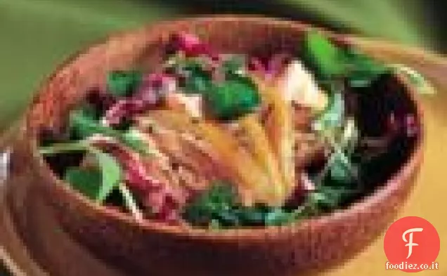 Petto d'Anatra con Radicchio e Verdure amare