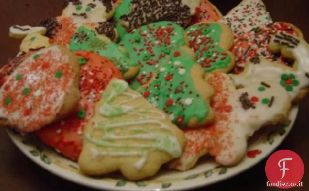 Biscotti di zucchero nastro blu di Martha-Natale