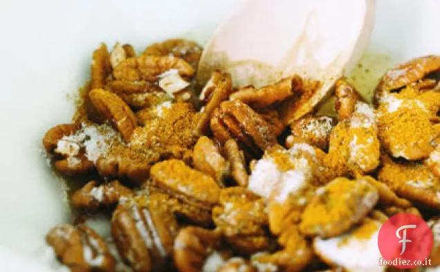 Noci pecan al curry zuccherate