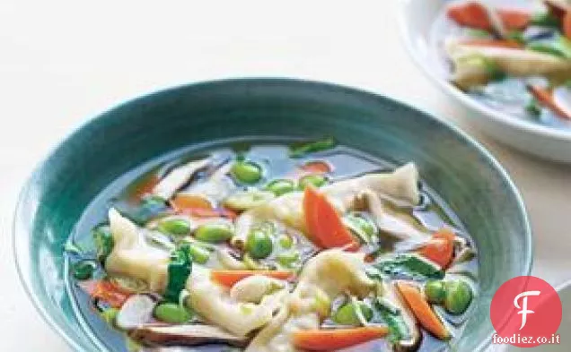 Asiatico Gnocco zuppa con Shiitakes Ricetta