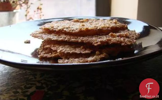 Biscotti di pizzo di farina d'avena