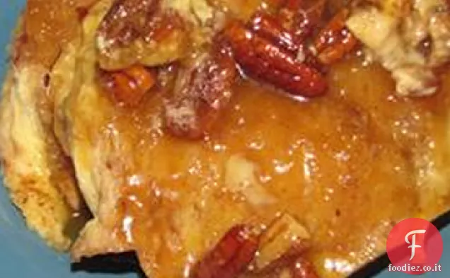 Toast francese al caramello al forno