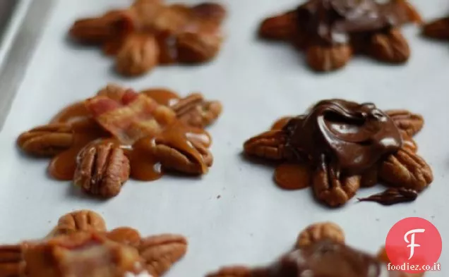 Tartarughe bacon ricoperte di cioccolato