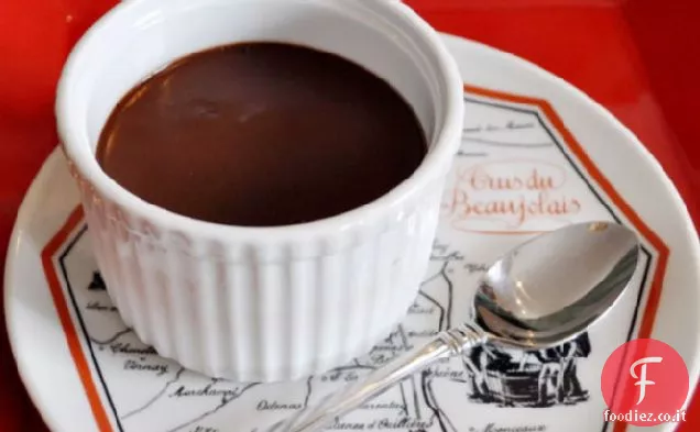 Vasetti di crema al cioccolato fondente