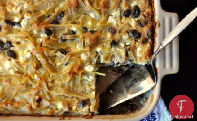 Noodle all'uvetta alla cannella Kugel