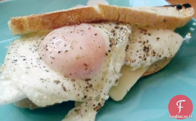 Toasted Sunny-Side up uovo e formaggio panini