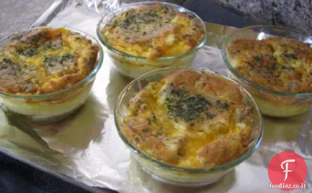 Facile prosciutto, formaggio, Quiche all'uovo