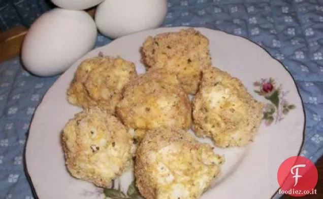 Palle di pollo e uova