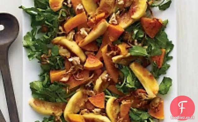Insalata di zucca arrosto, mela e cipolla Cipollini