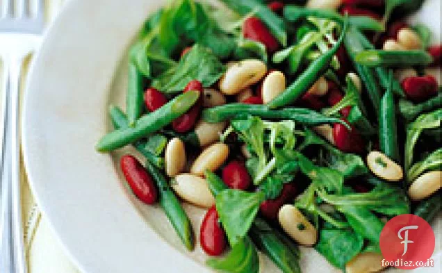 Insalata di tre fagioli con vinaigrette di miele e senape