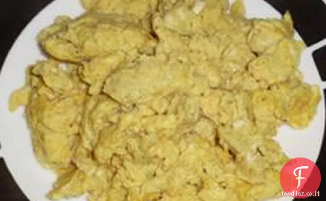 Curry Cheddar Uova strapazzate