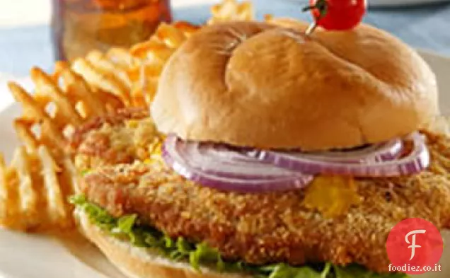 Panino con filetto di maiale del Midwest